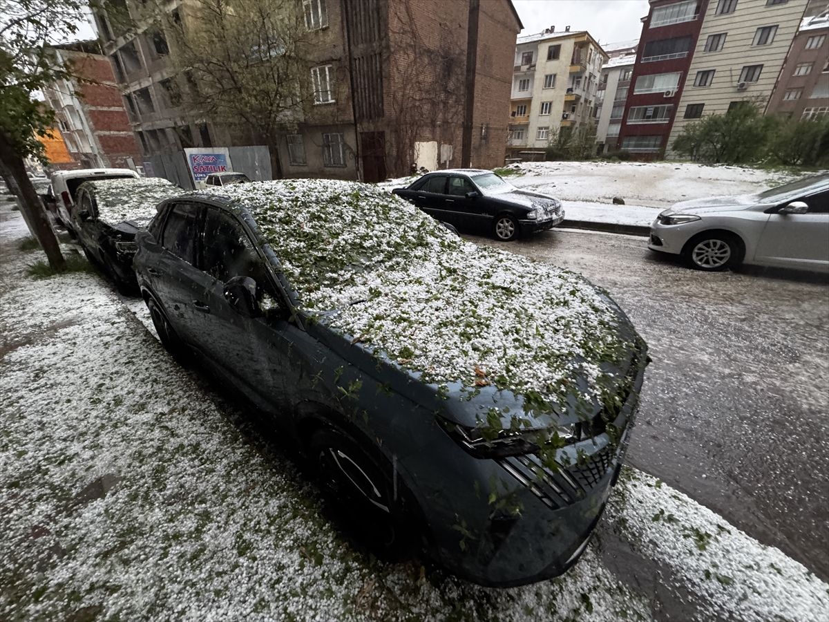 Elazığ'da dolu hayatı olumsuz etkiledi