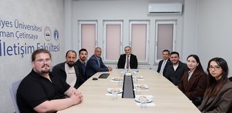 ERÜ Rektörü Prof. Dr. Altun'dan Radyo, Televizyon ve Sinema Kulübü öğrencilerine ziyaret