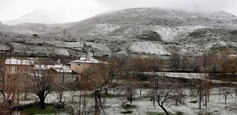 Erzincan'ın yüksek kesimlerine kar yağdı