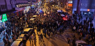 Erzurum, Ardahan ve Kars'ta Galatasaray'ın galibiyeti kutlandı