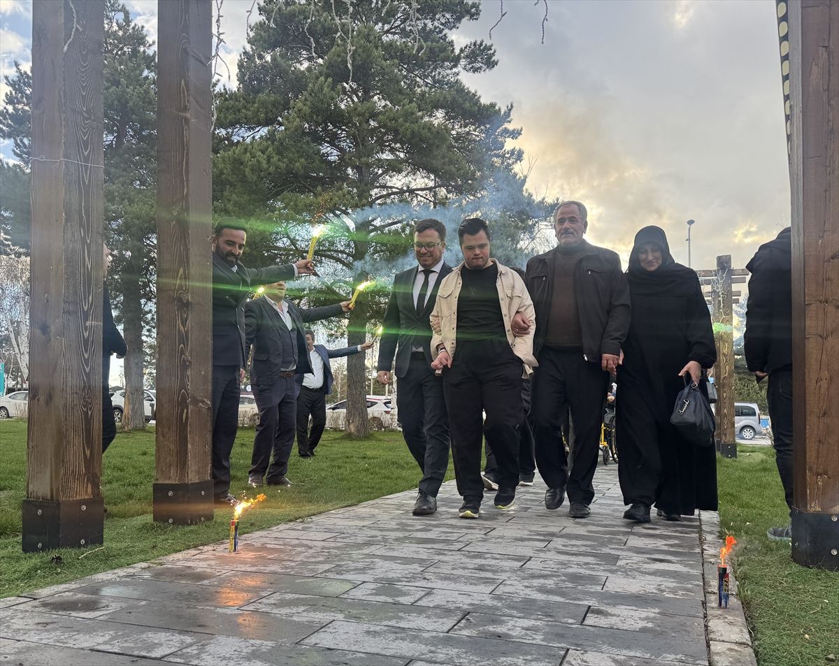 Erzurum'da engelli bireylere temsili asker gecesi ve uğurlama töreni yapıldı