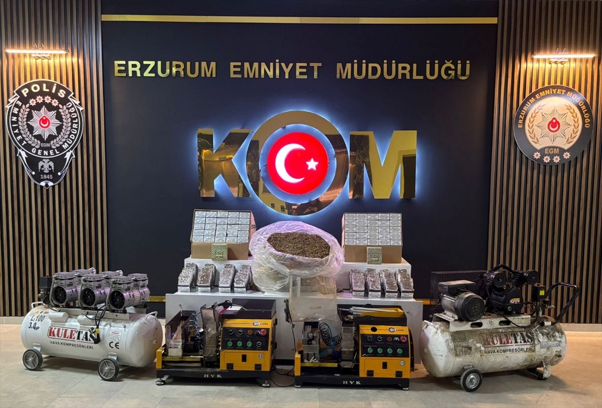 Erzurum'da kaçakçılık operasyonunda 2 şüpheli gözaltına alındı