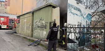 Erzurum'da trafoda çıkan yangın söndürüldü