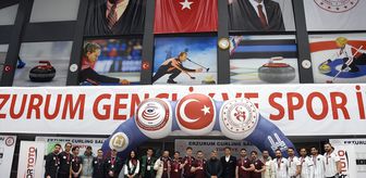 Erzurum'daki Yeşilay Curling Süper Lig müsabakaları sona erdi