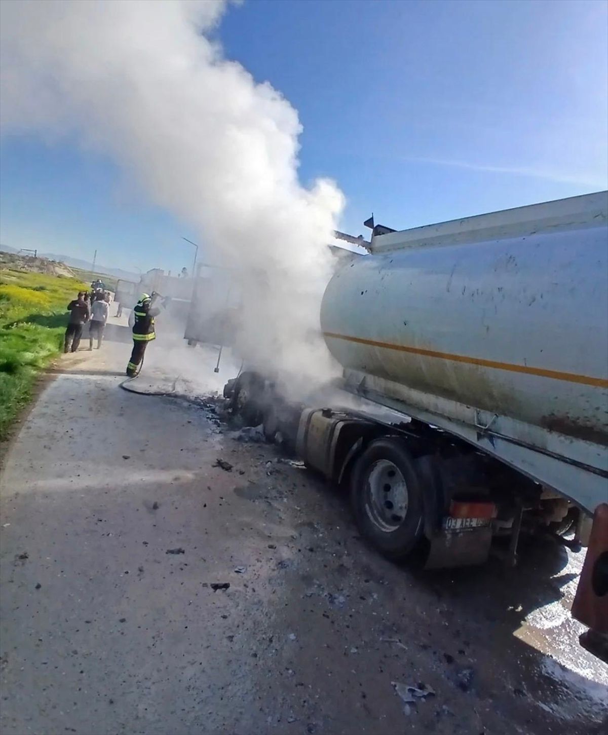 Eskişehir'de tankerde çıkan yangın söndürüldü