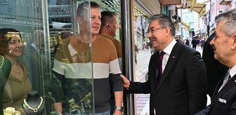 Eskişehir Valisi Yılmaz'dan Kuyumcular Bölgesi'ndeki esnafa ziyaret