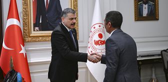 Eylemlerini sonlandıran maden işçileri İçişleri Bakanı Çiftçi'yi ziyaret etti