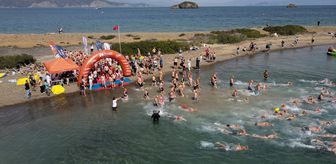 Fethiye'de Uluslararası Göcek Açık Su Yüzme Yarışması başladı
