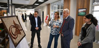 Gaziantep'te filografi eserleri sanatseverlerle buluştu