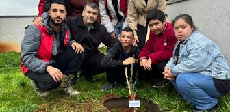 Gaziantep'te özel eğitim öğrencileri fidan dikti