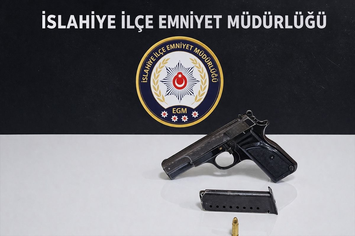 Gaziantep'te ruhsatsız tabanca ele geçirilmesine ilişkin 1 şüpheli yakalandı