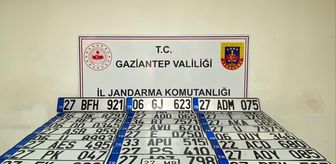 Gaziantep'te sahte standart dışı plaka satan 2 kişi yakalandı