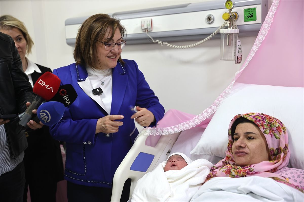Gaziantep'te tüp bebek desteği projesinin ilk bebeği dünyaya geldi
