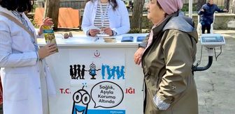 Gelibolu'da Dünya Aşı Haftası kapsamında stant kuruldu