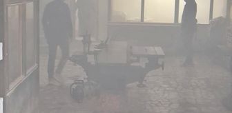 Gelibolu'da marangozhanede çıkan yangın söndürüldü