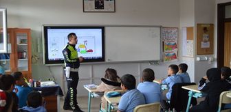 Gemerek'te öğrencilere trafik eğitimi verildi