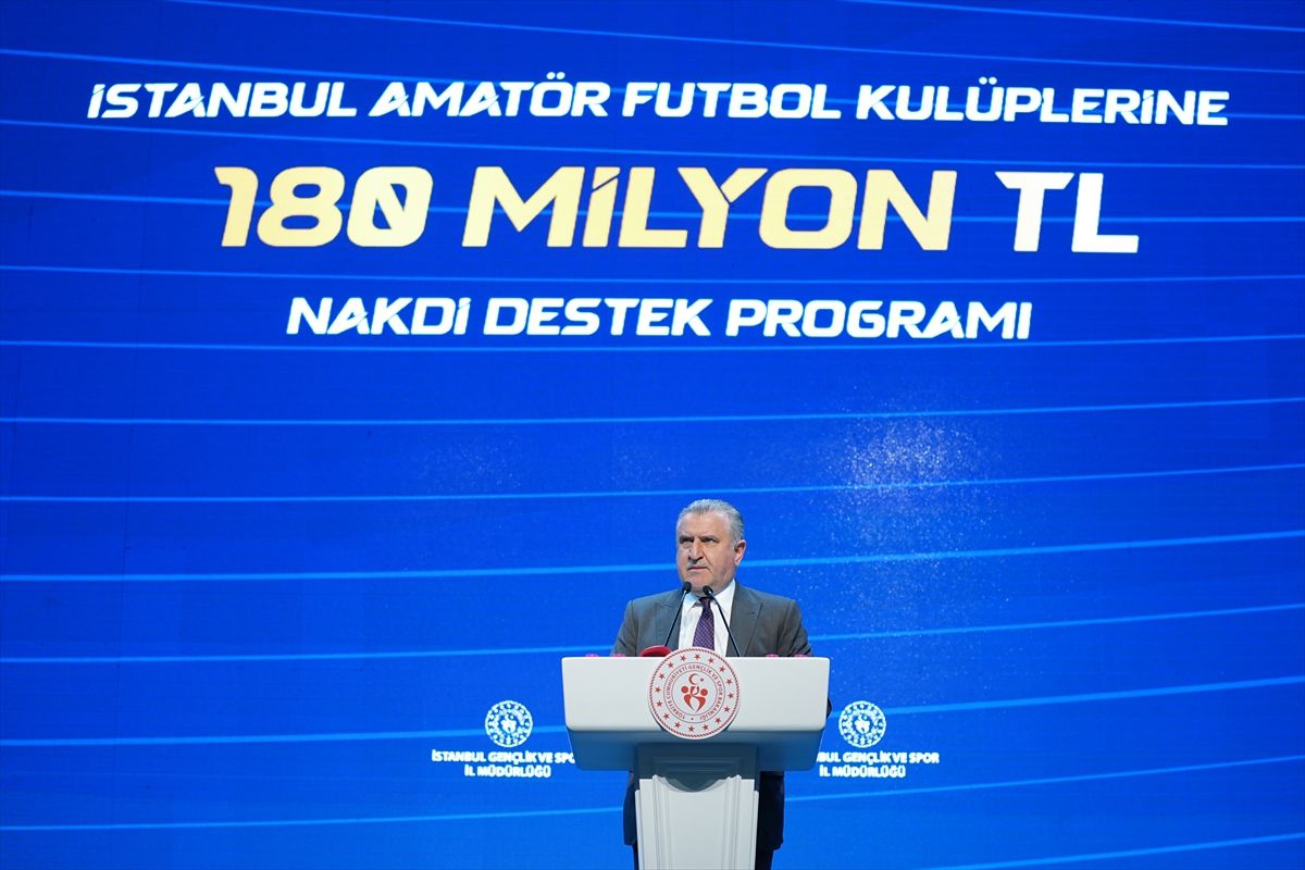 Gençlik ve Spor Bakanlığından amatör futbol kulüplerine 180 milyon lira destek