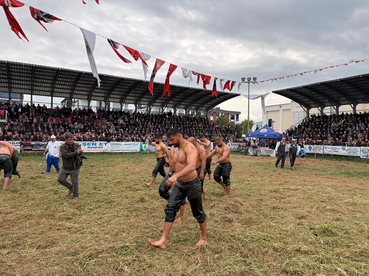 Geyikkoşan Yağlı Güreşleri'nde başpehlivan Mustafa Taş oldu