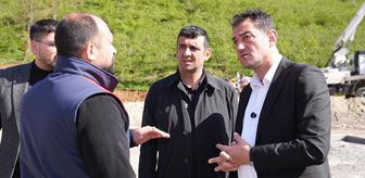 Giresun Belediye Başkanı Köse, yapımı devam eden canlı hayvan pazarı alanını inceledi