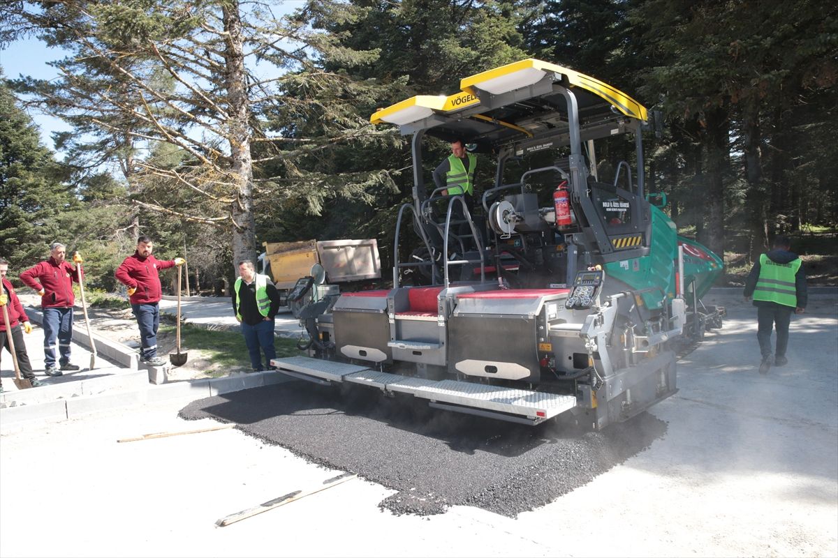 Gölcük Tabiat Parkı'na ulaşım sağlanan yollar bakım ve onarımdan geçiriliyor