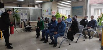 Gümüşhacıköy'de PTT çalışanlarına yönelik yangın tatbikatı düzenlendi