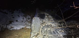 Gümüşhane'de otomobilin dere yatağına devrildiği kazada 2 kişi yaralandı