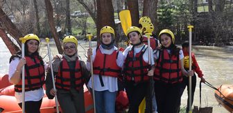 Gümüşhane'deki Kelkit Çayı'nda rafting etkinliği yapıldı