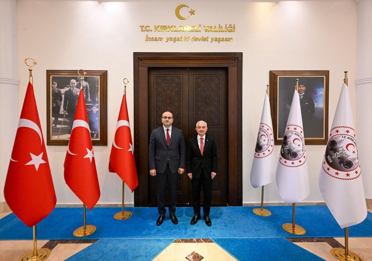 Gürcistan İstanbul Başkonsolosu Jishkariani'den Kırklareli Valisi Turan'a ziyaret
