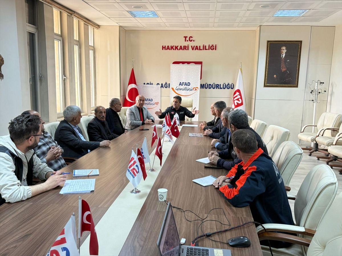 Hakkari'de 'Taşkın Riskine Karşı Bilgilendirme Toplantısı' yapıldı