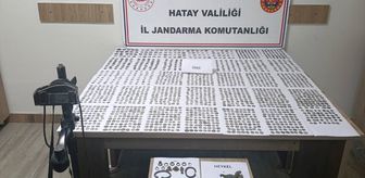 Hatay'da 1988 sikke, 17 obje ve 1 heykel ele geçirildi
