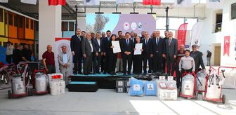 Hatay'da depremzede üreticilere makine, ekipman ve hijyen seti desteği verildi