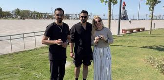 Hatay'da yamaç paraşütü atlayışında evlilik teklifi