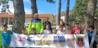 Havza'da jandarma kırsal mahalle okullarında trafik eğitimi verdi
