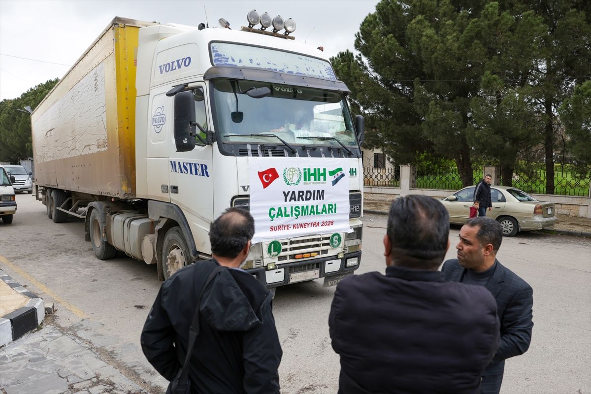 İHH, Suriye'nin Kuneytra iline sağlık desteği sağladı