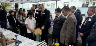 Tekirdağ'da 'Sıfır Atık' sergisinde öğrencilerin geri dönüşüm temalı çalışmaları beğeniye sunuldu