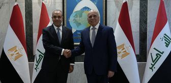 Irak Dışişleri Bakanı Hüseyin, Mısırlı mevkidaşı Abdulati ile Bağdat'ta bir araya geldi