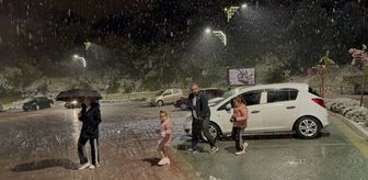 Isparta'nın yüksek kesimlerinde kar yağışı etkili oldu