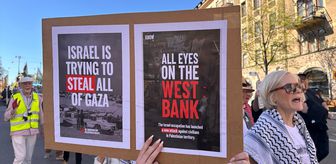 İsrail'in Gazze ve Lübnan saldırıları İsveç'te protesto edildi