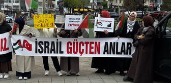 İsrail'in Küresel Sumud Filosu'na saldırısı Trakya'da protesto edildi