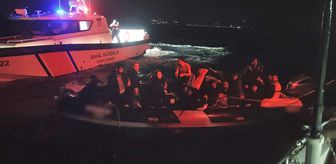 İzmir açıklarında 24 düzensiz göçmen yakalandı