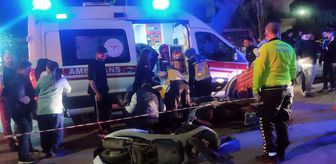 İzmir'de 3 kişinin yaralandığı kaza güvenlik kamerasında