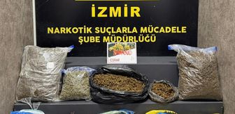 İzmir'de evde 16 kilo 550 gram uyuşturucu ele geçirildi