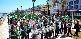 İzmir'de sağlıklı yaşam için yürüyüş düzenlendi