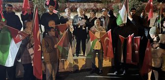Kahramanmaraş'ta İsrail'in Filistinli esirlere yönelik 'idam yasası' protesto edildi