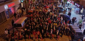 Kahramanmaraş'taki saldırıda hayatını kaybeden öğretmen ve öğrenciler Turgutlu'da sessiz yürüyüşle anıldı