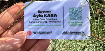 Kahramanmaraş'taki silahlı saldırıda hayatını kaybeden öğretmen ve öğrenciler için Kayseri'de fidan dikildi