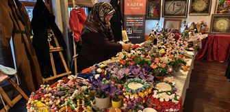Karabük'te KADEM gönüllüsü kadınlar el emeği ürünlerini sergiledi