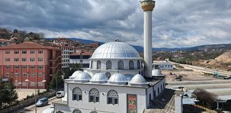 Karabük'te leylekler caminin kubbesine yuva yaptı