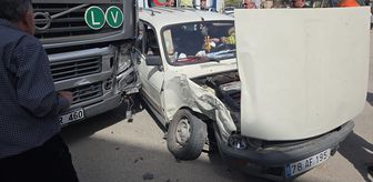 Karabük'te tırla çarpışan otomobilin sürücüsü yaralandı