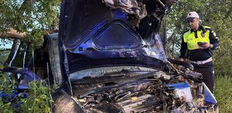 Karaman'da şarampole devrilen otomobildeki 1 kişi öldü, 1 kişi yaralandı
